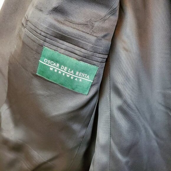 Oscar de la Renta 2-button notch lapel blazer - Picture 5 of 9